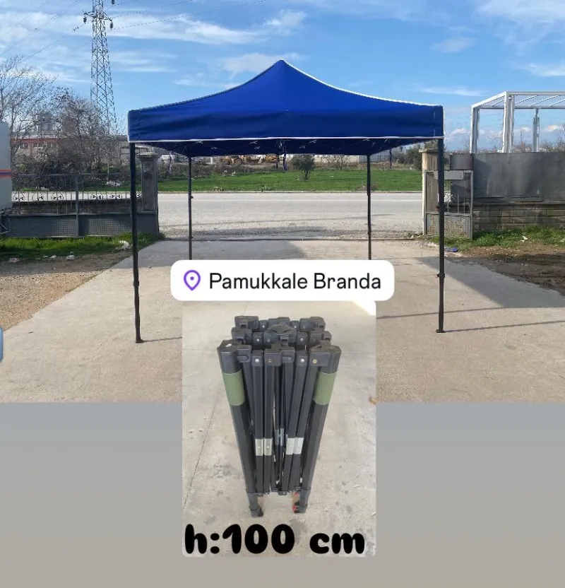 3 X 3 Kısa Bagaj Boy 110 Cm Katlanabilir Gazebo Çadır