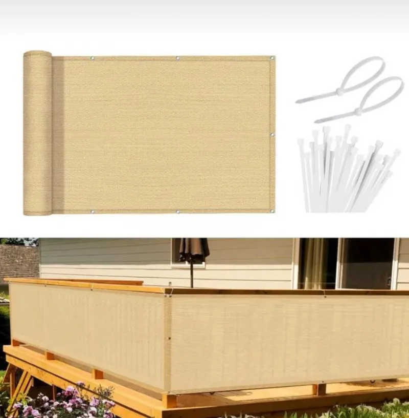 Balkon Demiri Perdesi Korkuluk Perdesi Bej File