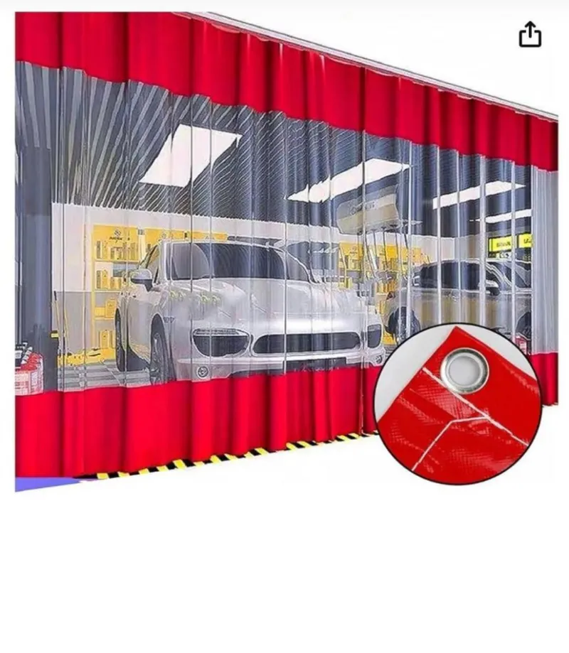 Şeffaf Balkon Perdesi Korniş Tokalı Kapsüllü Oto Yıkama Fabrika Iç Bölme Perdesi
